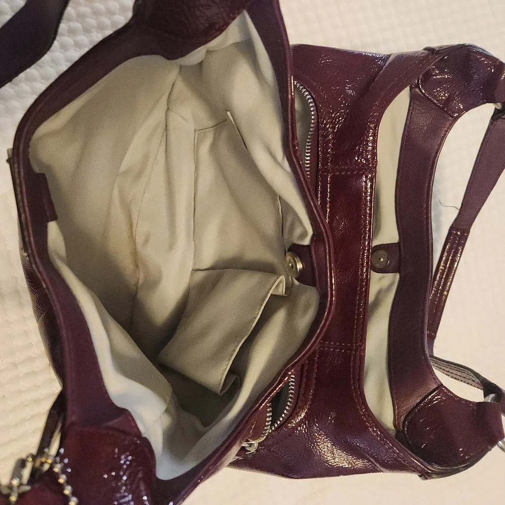 Coach Burgundy Leather Shoulder Bag - Picture 8 of 8